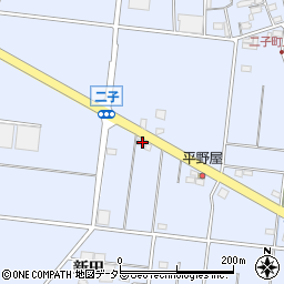 愛知県愛西市二子町新田172-1周辺の地図