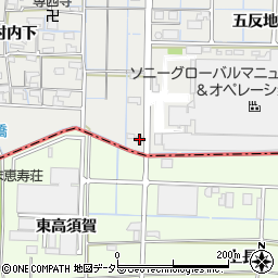 愛知県稲沢市大矢町茨島20周辺の地図