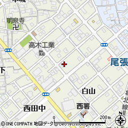 愛知県清須市西田中蓮池134周辺の地図