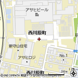 愛知県名古屋市守山区西川原町周辺の地図