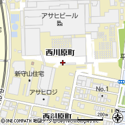 愛知県名古屋市守山区西川原町周辺の地図