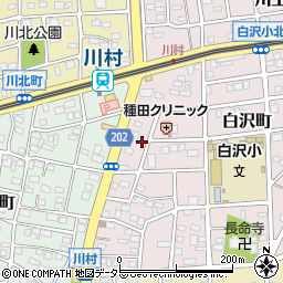 愛知県名古屋市守山区白沢町121周辺の地図