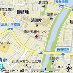 清須市役所　清洲児童館周辺の地図