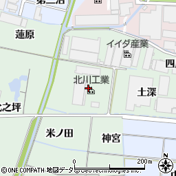 愛知県稲沢市目比町東折戸周辺の地図