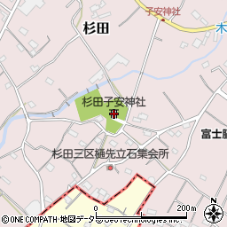 杉田子安神社周辺の地図