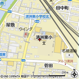 清須市立清洲東小学校周辺の地図