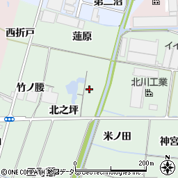 愛知県稲沢市目比町北之坪周辺の地図