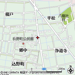 愛知県稲沢市込野町13周辺の地図