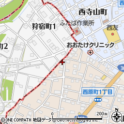 愛知県瀬戸市西原町1丁目132周辺の地図