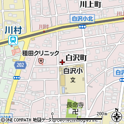 愛知県名古屋市守山区白沢町161-2周辺の地図