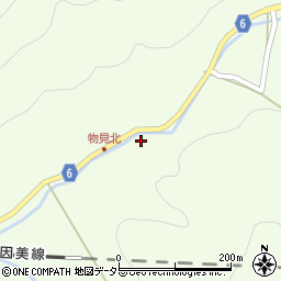 岡山県津山市加茂町物見1113周辺の地図