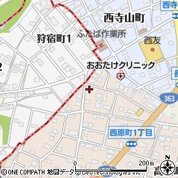 愛知県瀬戸市西原町1丁目17周辺の地図