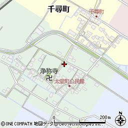 滋賀県彦根市太堂町周辺の地図