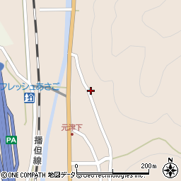 兵庫県朝来市岩津161周辺の地図