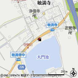 ＥＮＥＯＳ敏満寺ＳＳ周辺の地図