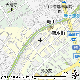 愛知県瀬戸市瘤木町59周辺の地図