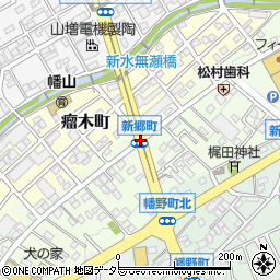 新郷町周辺の地図