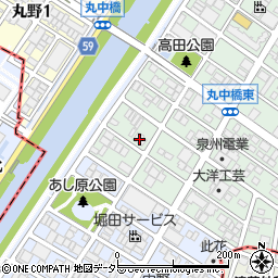 ユーハウス第３中小田井周辺の地図