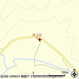 京都府南丹市日吉町四ツ谷東谷上周辺の地図