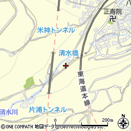 神奈川県小田原市米神406-1周辺の地図