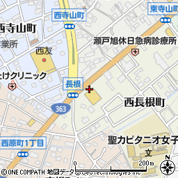 ゲンキー株式会社　瀬戸長根店周辺の地図