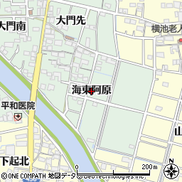 愛知県稲沢市平和町西光坊（海東阿原）周辺の地図