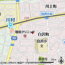 愛知県名古屋市守山区白沢町131周辺の地図