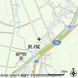京都府京都市右京区京北上弓削町（新沢）周辺の地図