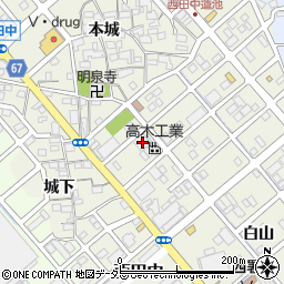 愛知県清須市西田中蓮池58周辺の地図