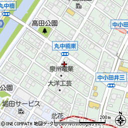 グランドミール中小田井周辺の地図