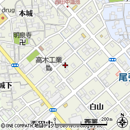 愛知県清須市西田中（蓮池）周辺の地図