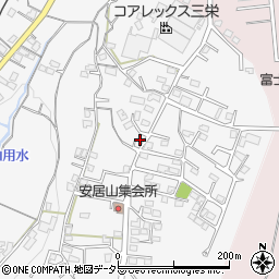 静岡県富士宮市安居山727-1周辺の地図