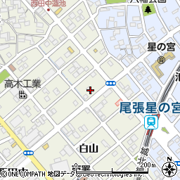 愛知県清須市西田中蓮池156周辺の地図