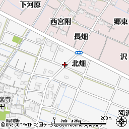 愛知県稲沢市坂田町北畑周辺の地図