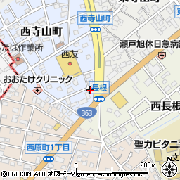 愛知県瀬戸市西寺山町2周辺の地図