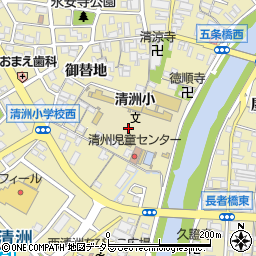 愛知県清須市清洲（小塚）周辺の地図