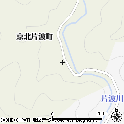 京都府京都市右京区京北片波町（中尾）周辺の地図