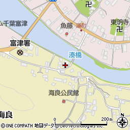 千葉県富津市海良115周辺の地図