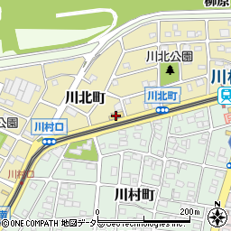 愛知日産松川橋店周辺の地図