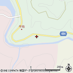 愛知県豊田市牛地町明ケ沢周辺の地図