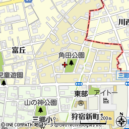 愛知県尾張旭市東三郷町周辺の地図