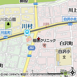 愛知県名古屋市守山区白沢町117周辺の地図