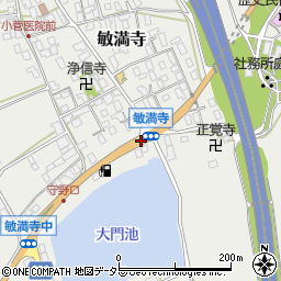 敏満寺周辺の地図