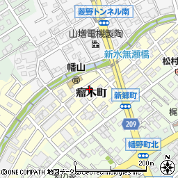愛知県瀬戸市瘤木町67周辺の地図