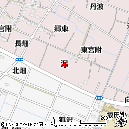 愛知県稲沢市今村町沢周辺の地図