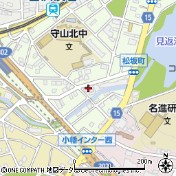 名古屋モザイク工事周辺の地図