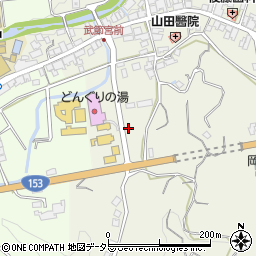 愛知県豊田市武節町（針原）周辺の地図