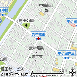 丸中橋東周辺の地図