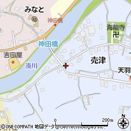 千葉県富津市売津197周辺の地図