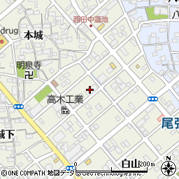 愛知県清須市西田中蓮池85-2周辺の地図